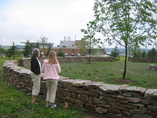 Mary and Maddy S-R visit the Wheel Wall